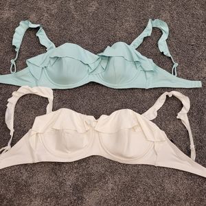 J. Crew Ruffle Bikini Top Bundle | 34D